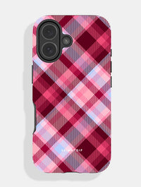 Red Blue Tartan Ultra Protective iPhone Case Phone Cases Skinnydip London