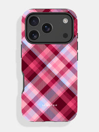 Red Blue Tartan Ultra Protective iPhone Case Phone Cases Skinnydip London