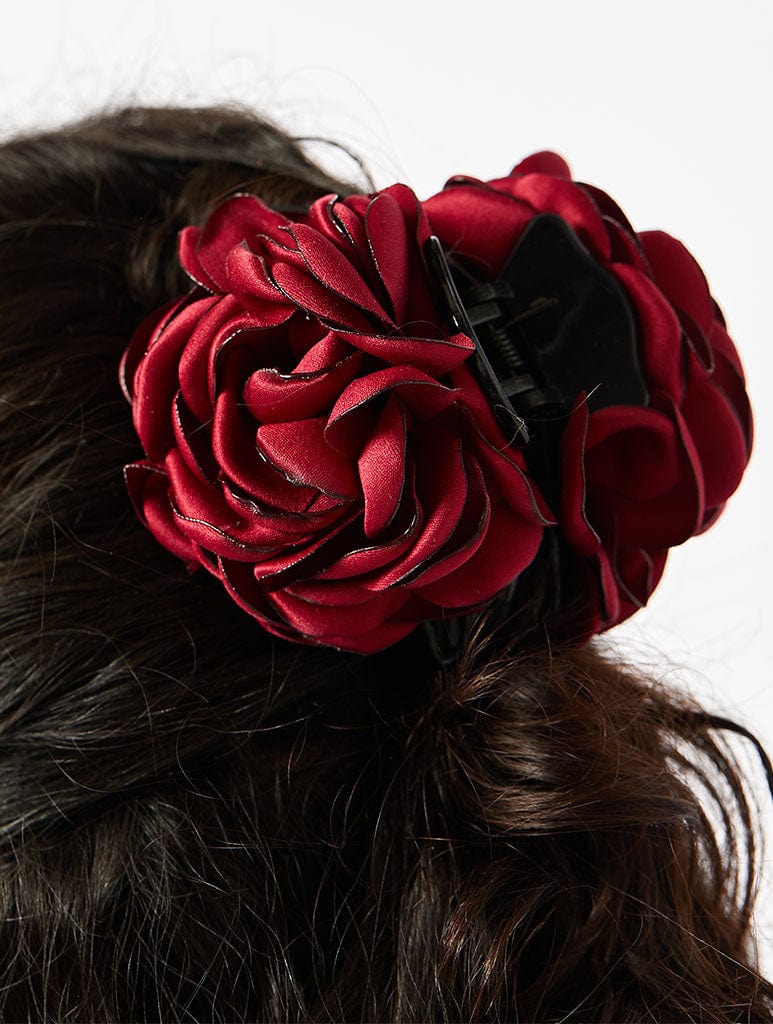 Red Rose Hair Clip Hair Accessories Skinnydip London