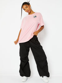 Relax Oversized Pink T-Shirt Tops & T-Shirts Skinnydip London