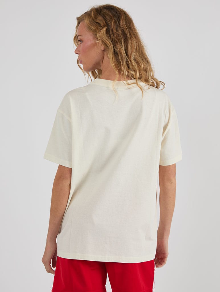 Respect Your Mother Kiss T-Shirt In White Tops & T-Shirts Skinnydip London