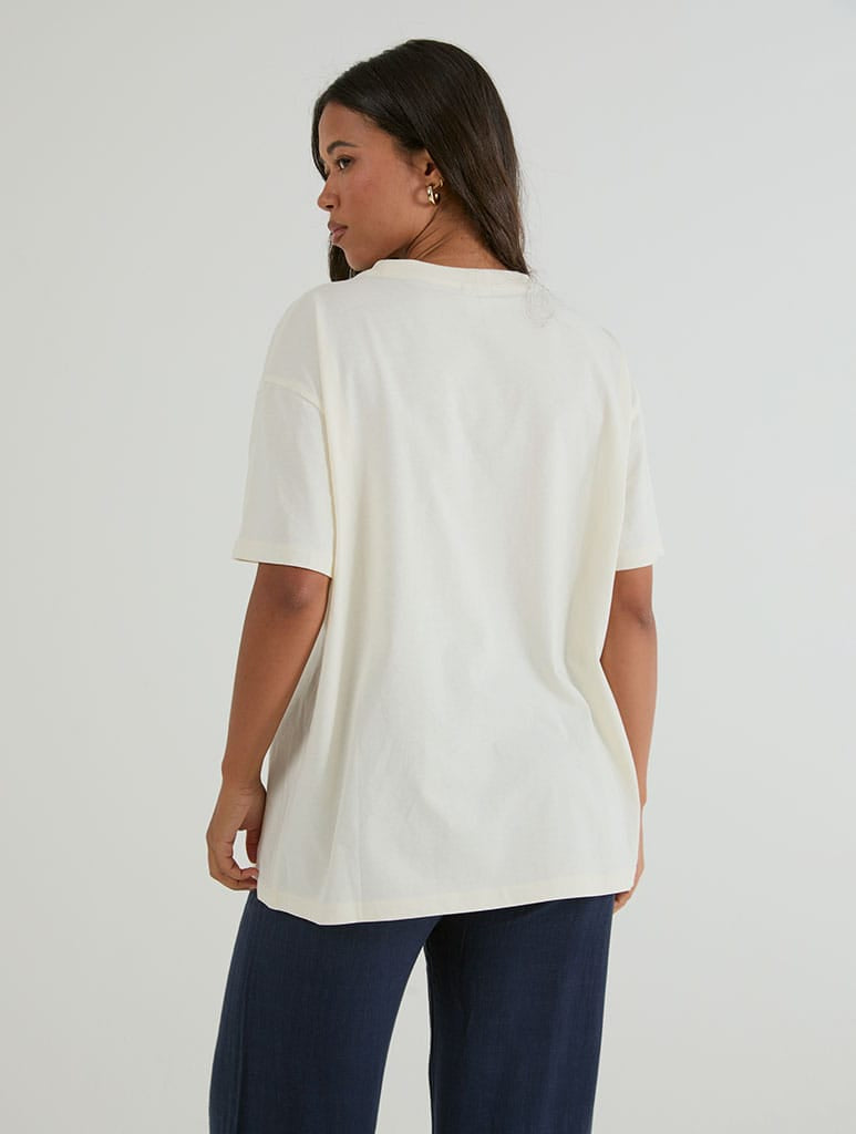 Respect Your Mother T-Shirt In White Tops & T-Shirts Skinnydip London