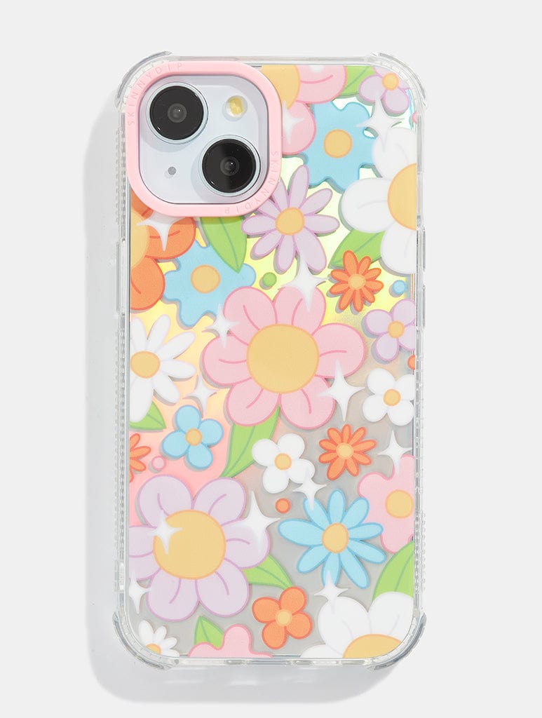 Retro Holo Flower Shock iPhone Case Phone Cases Skinnydip London