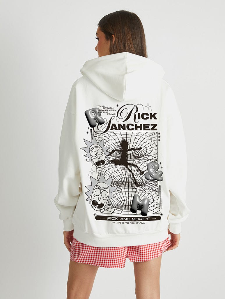 Rick And Morty x Skinnydip Rick Sanchez Futuristic Poster Hoodie Tops & T-Shirts Skinnydip London