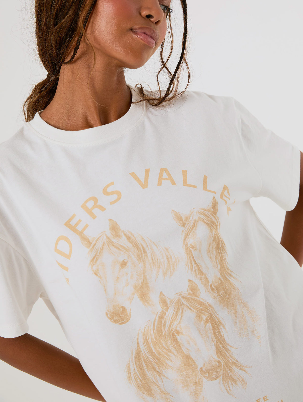 Riders Valley Ecru T-Shirt Tops & T-Shirts Skinnydip London