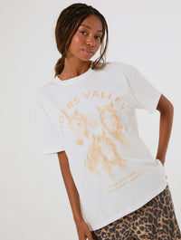 Riders Valley Ecru T-Shirt Tops & T-Shirts Skinnydip London