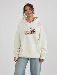 Roald Dahl x Skinnydip Fantastic Mr Fox Scenes Hoodie In White Hoodies & Sweatshirts Skinnydip London
