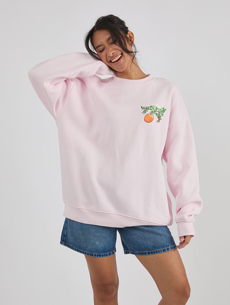 Roald Dahl x Skinnydip James And The Giant Peach Marvellous Places Sweatshirt In Pink Hoodies & Sweatshirts Skinnydip London