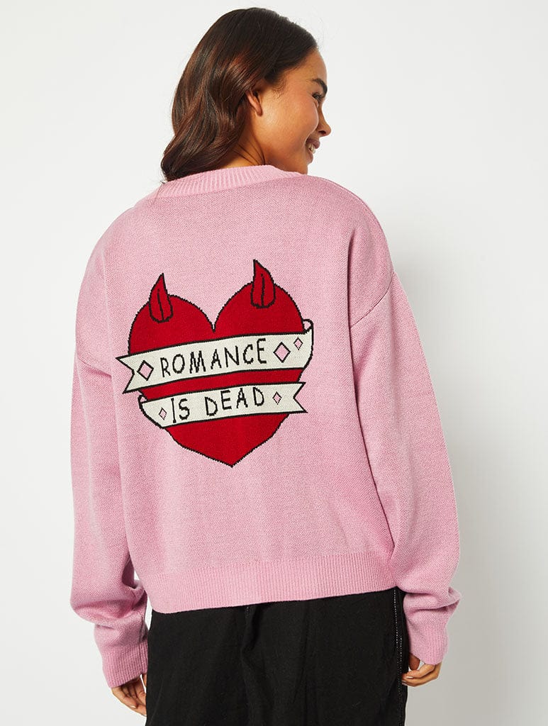 Romance Is Dead Knitted Cardigan Jumpers & Cardigans Skinnydip London