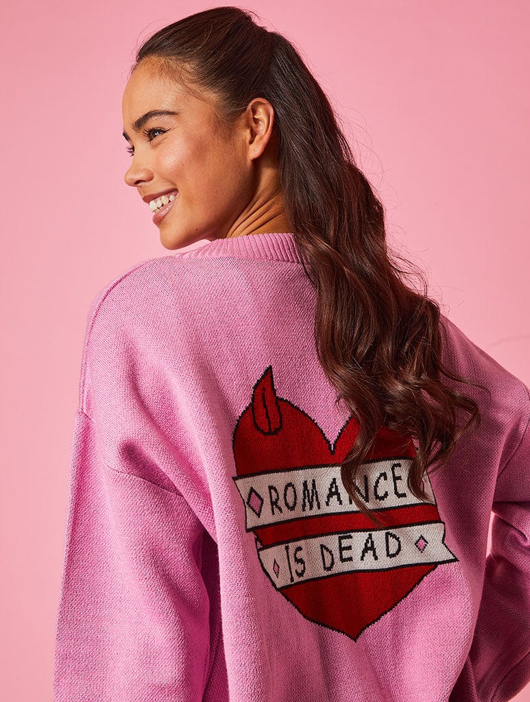 Romance Is Dead Knitted Cardigan Jumpers & Cardigans Skinnydip London
