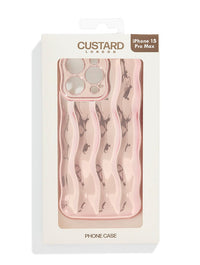 Rose Gold Chrome Ripple iPhone Case Phone Cases Custard London