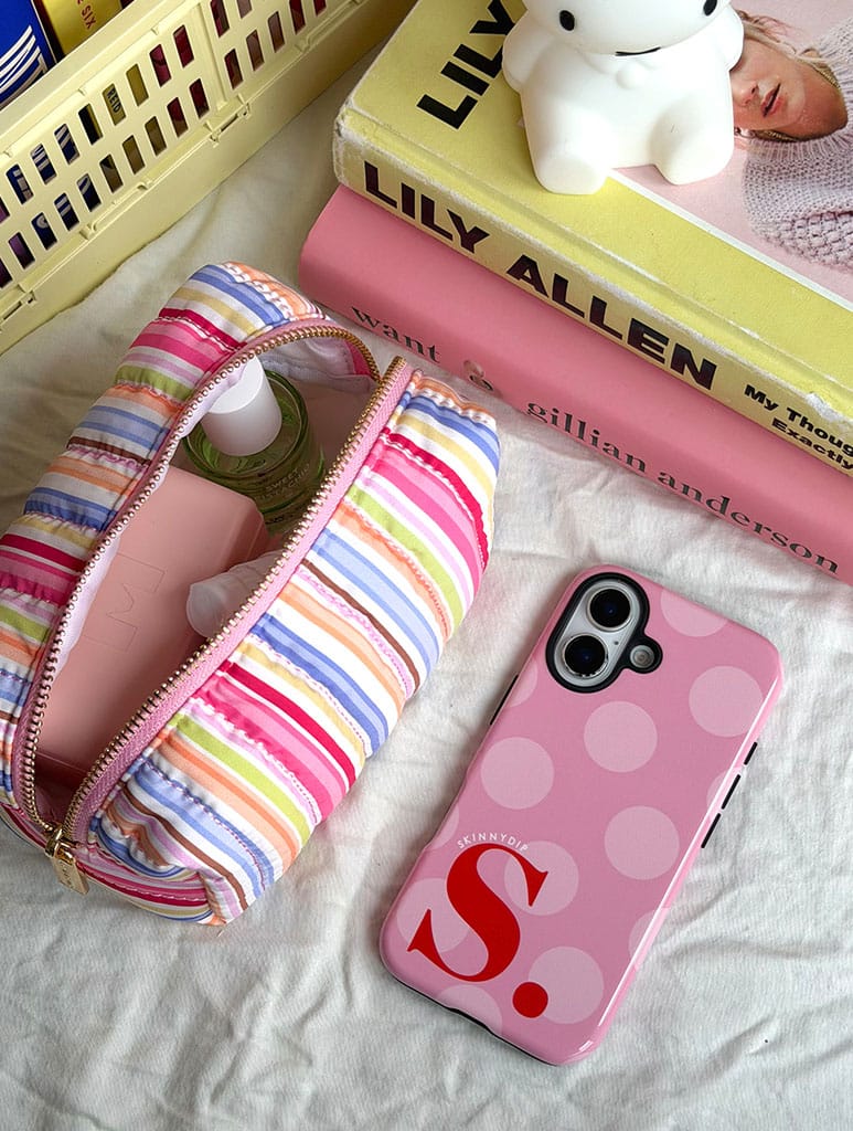 'S' Initial Patterned Pink Ultra Protective iPhone Case Phone Cases Skinnydip London