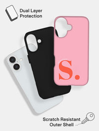 'S' Initial Pink Ultra Protective iPhone Case Phone Cases Skinnydip London