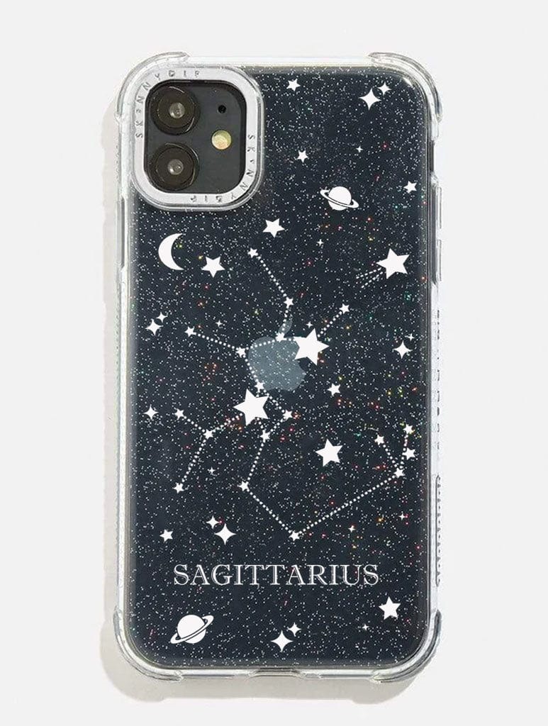Sagittarius Celestial Zodiac Glitter Shock iPhone Case Phone Cases Skinnydip London