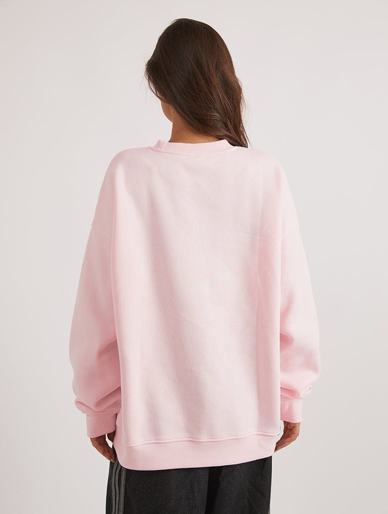 Santa Baby Sweatshirt In Pink Hoodies & Sweatshirts Skinnydip London