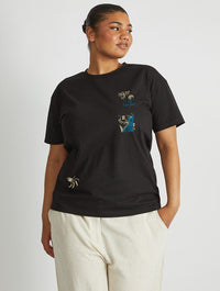 Scooby Doo x Skinnydip Blue Poster T-Shirt In Black Tops & T-Shirts Skinnydip London