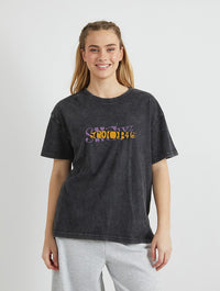 Scooby Doo x Skinnydip Grunge T-Shirt In Acid Wash Tops & T-Shirts Skinnydip London