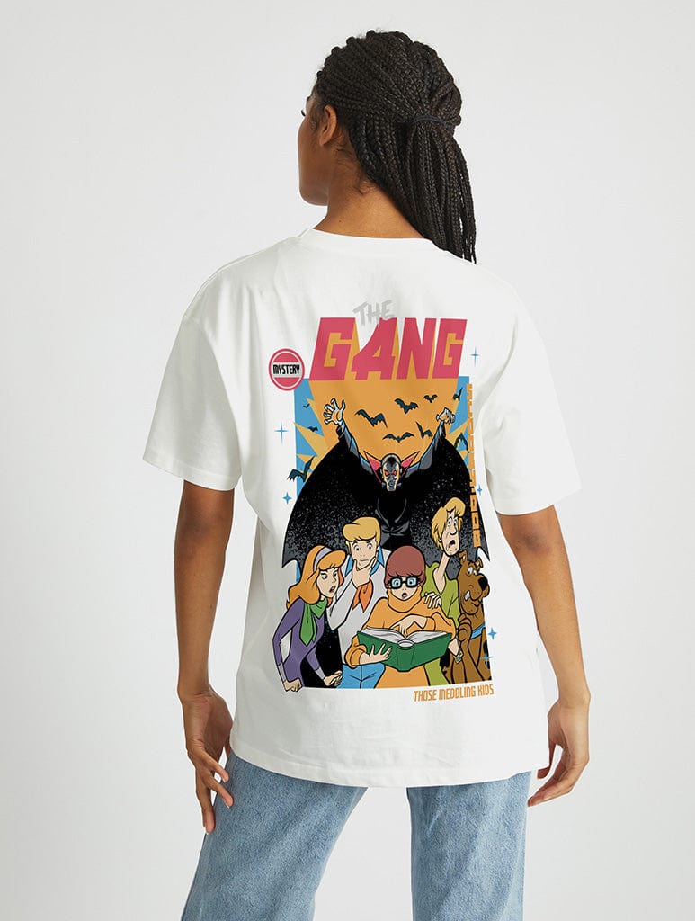 Scooby Doo x Skinnydip Vintage Poster T-shirt In White Tops & T-Shirts Skinnydip London