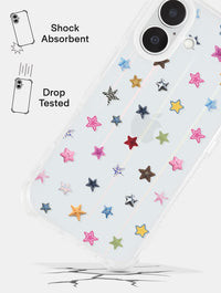 Scrapbook Ditsy Stars Shock iPhone Case Phone Cases Skinnydip London