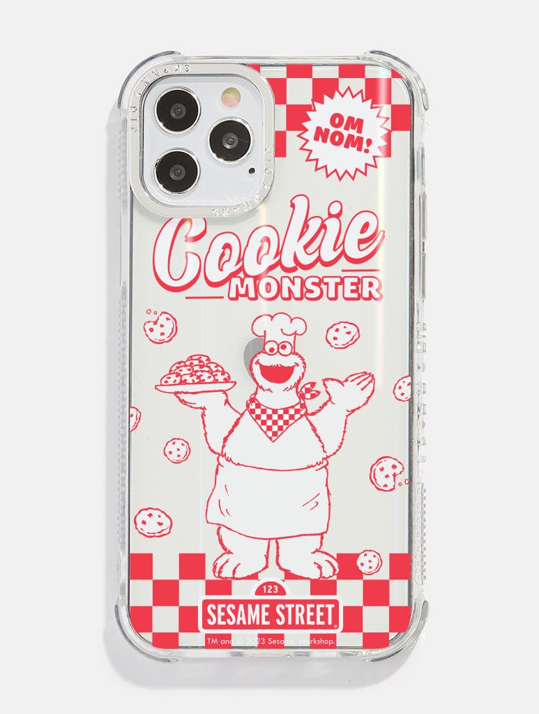 Sesame Street x Skinnydip Om Nom Cookie Monster Shock iPhone Case Phone Cases Skinnydip London