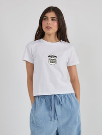 Shaun The Sheep x Skinnydip Logo Baby T-Shirt In White Tops & T-Shirts Skinnydip London