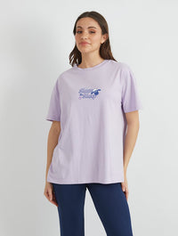 Shaun The Sheep x Skinnydip Shaun And Timmy T-Shirt In Lilac Tops & T-Shirts Skinnydip London