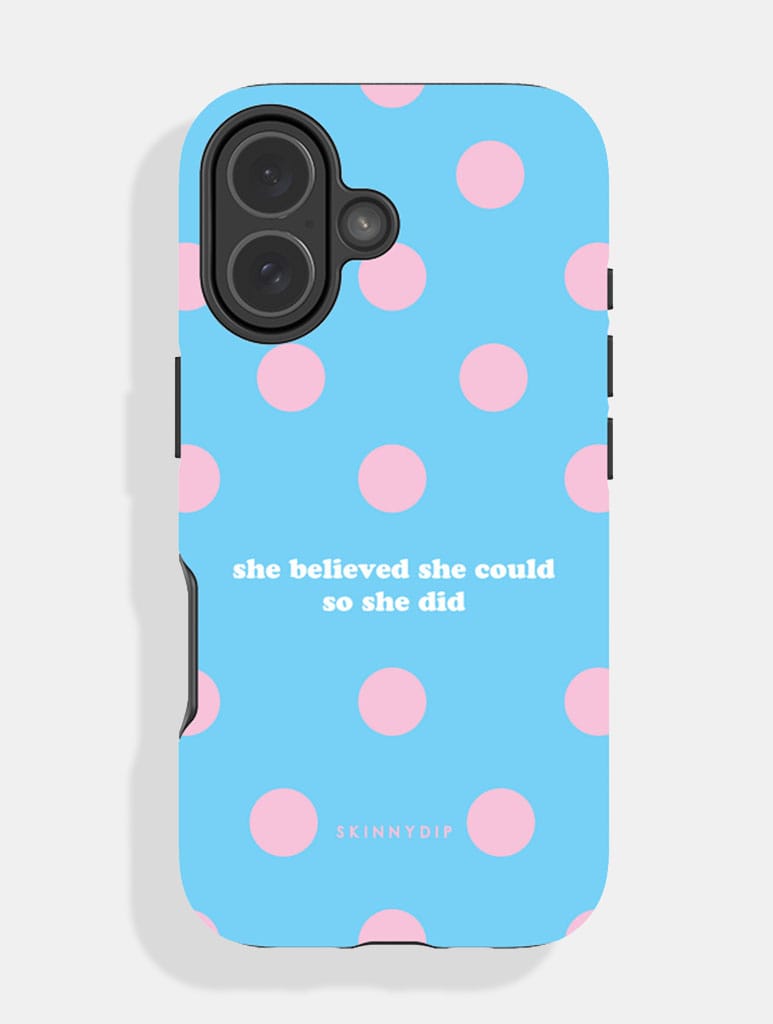 She Believed She Could So She Did Ultra Protective iPhone Case Phone Cases Skinnydip London