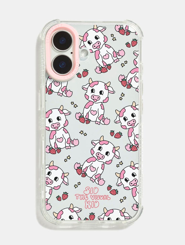 Sid the Visual Kid x Skinnydip Strawberry Cow Shock iPhone Case Phone Cases Skinnydip London