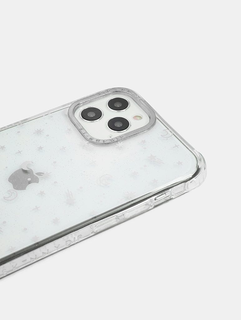 Silver Ditsy Moon Shock iPhone Case Phone Cases Skinnydip London