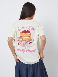 Slice Of Life T-Shirt In White Tops & T-Shirts Skinnydip London