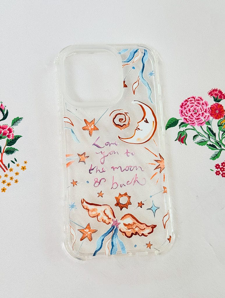 Sophie Amelia Creates x Skinnydip Love You To The Moon Shock iPhone Case Phone Cases Skinnydip London