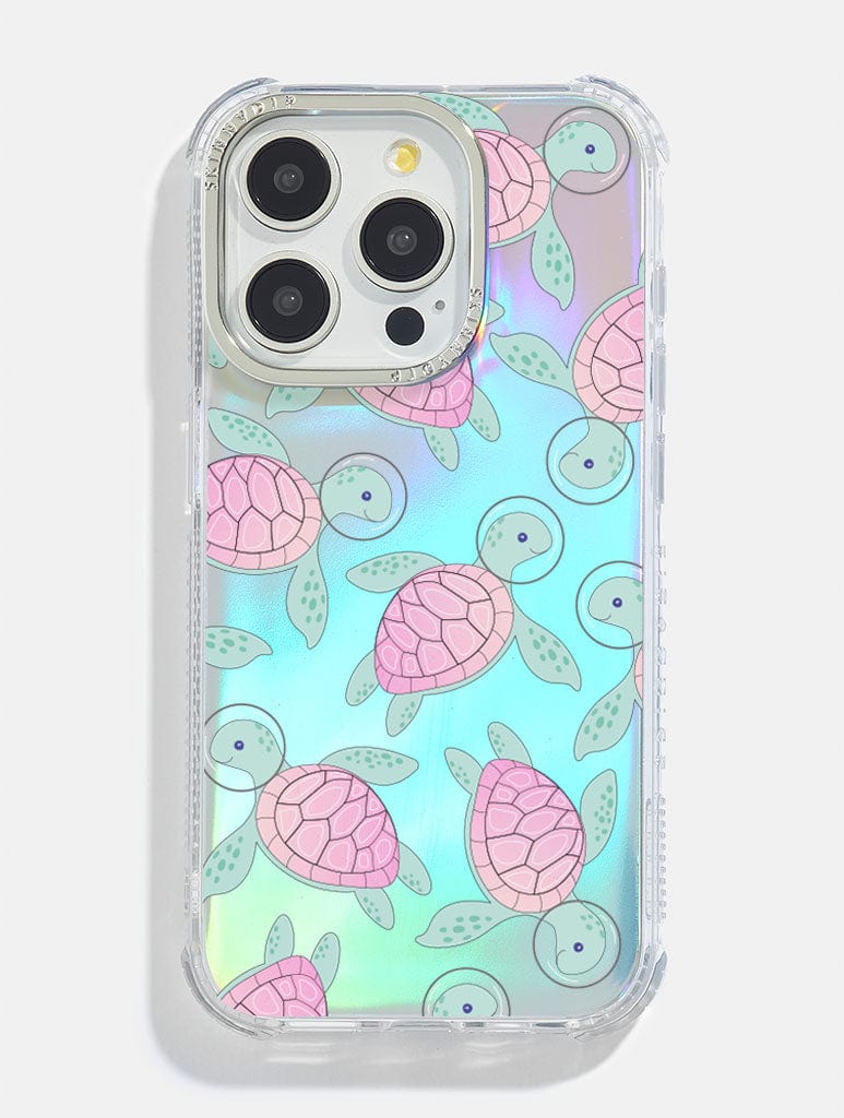 Space Turtle Holo Foil Shock iPhone Case Phone Cases Skinnydip London