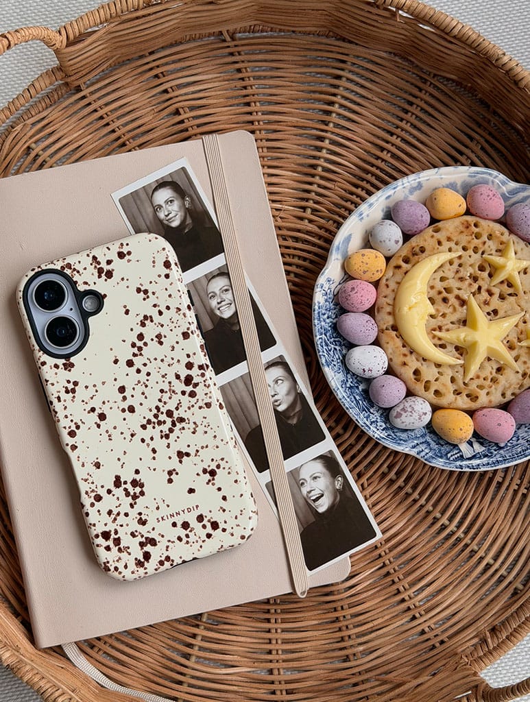 Speckled Egg Beige Ultra Protective iPhone Case Phone Cases Skinnydip London