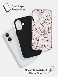 Speckled Egg Beige Ultra Protective iPhone Case Phone Cases Skinnydip London
