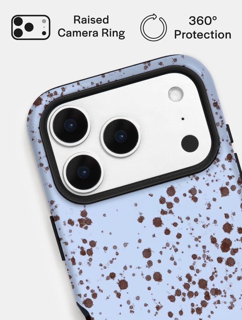 Speckled Egg Blue Ultra Protective iPhone Case Phone Cases Skinnydip London