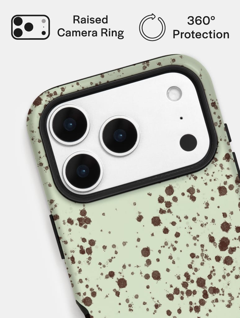 Speckled Egg Green Ultra Protective iPhone Case Phone Cases Skinnydip London