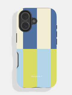 Splice Stripes Blue Green Ultra Protective iPhone Case Phone Cases Skinnydip London