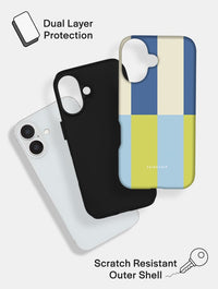Splice Stripes Blue Green Ultra Protective iPhone Case Phone Cases Skinnydip London