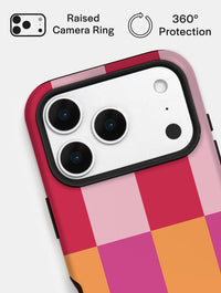 Splice Stripes Red Orange Pink Ultra Protective iPhone Case Phone Cases Skinnydip London