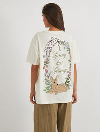 Spring Has Sprung T-Shirt In White Tops & T-Shirts Skinnydip London