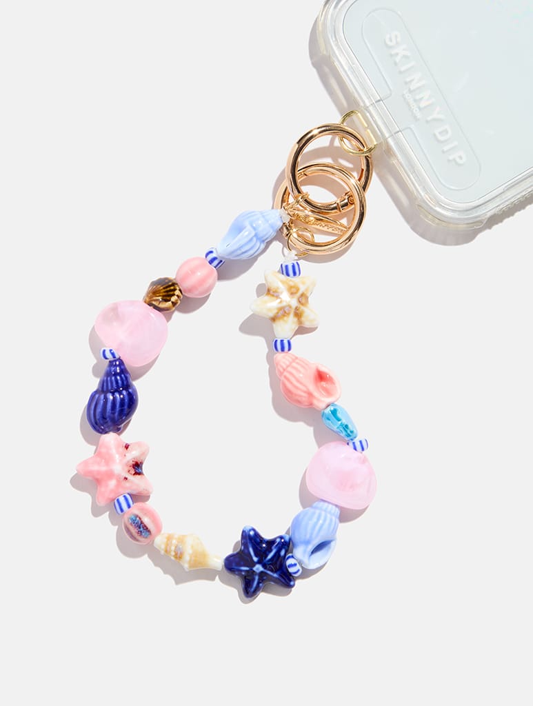 Starfish and Shell in Pink and Blue Charm Phone Grips Skinnydip London