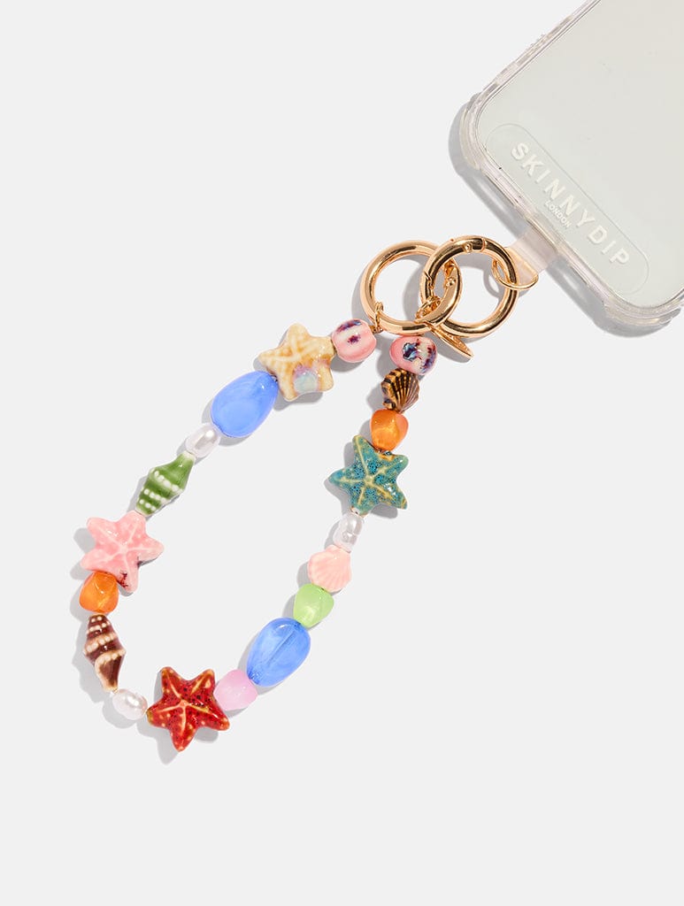 Starfish Beaded Charm Strap Phone Grips Skinnydip London