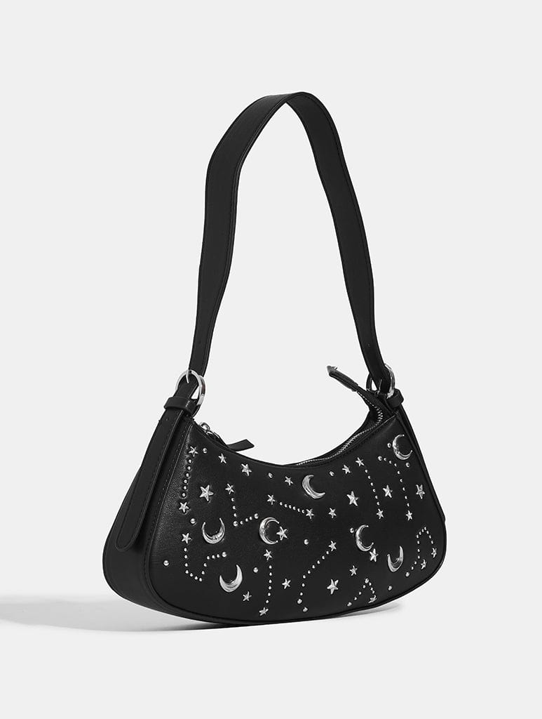 Starry Night Sky Shoulder Bag in Black Star Girl Bags