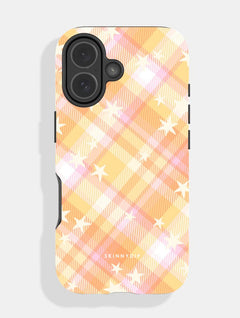 Starry Tartan Citrus Ultra Protective iPhone Case Phone Cases Skinnydip London
