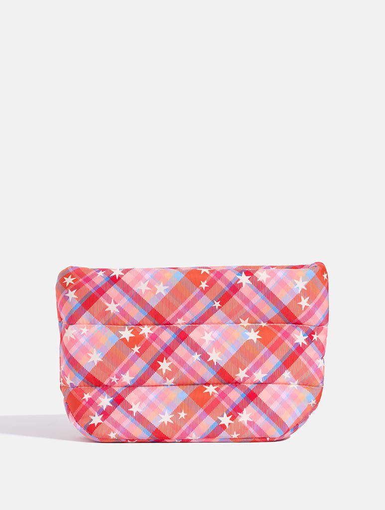 Starry Tartan Pillow Pouch Makeup Bag Makeup Bags & Wash Bags Skinnydip London