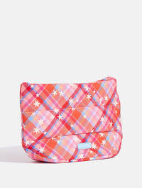 Starry Tartan Pillow Pouch Makeup Bag Makeup Bags & Wash Bags Skinnydip London