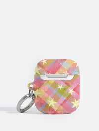 Starry Tartan Pink Flush AirPods Case AirPods Cases Skinnydip London