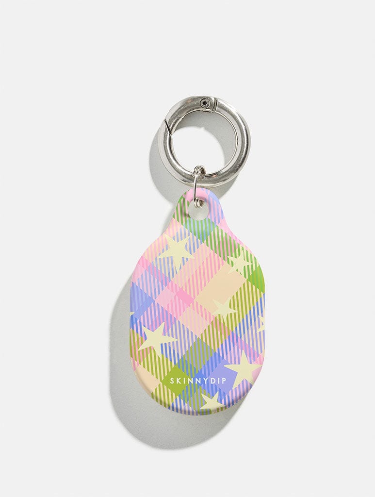 Starry Tartan Spring AirTag Case in Gloss AirTags Cases Skinnydip London