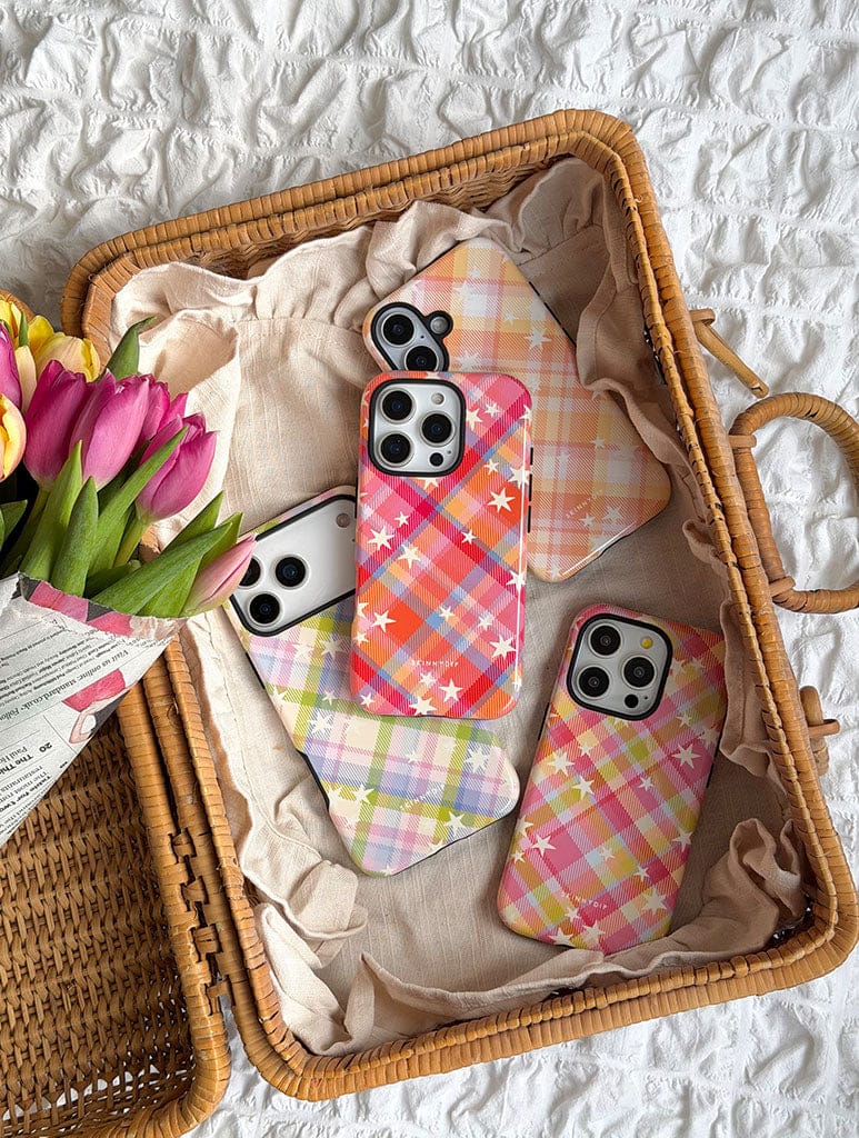 Starry Tartan Spring Spirit Ultra Protective iPhone Case Phone Cases Skinnydip London