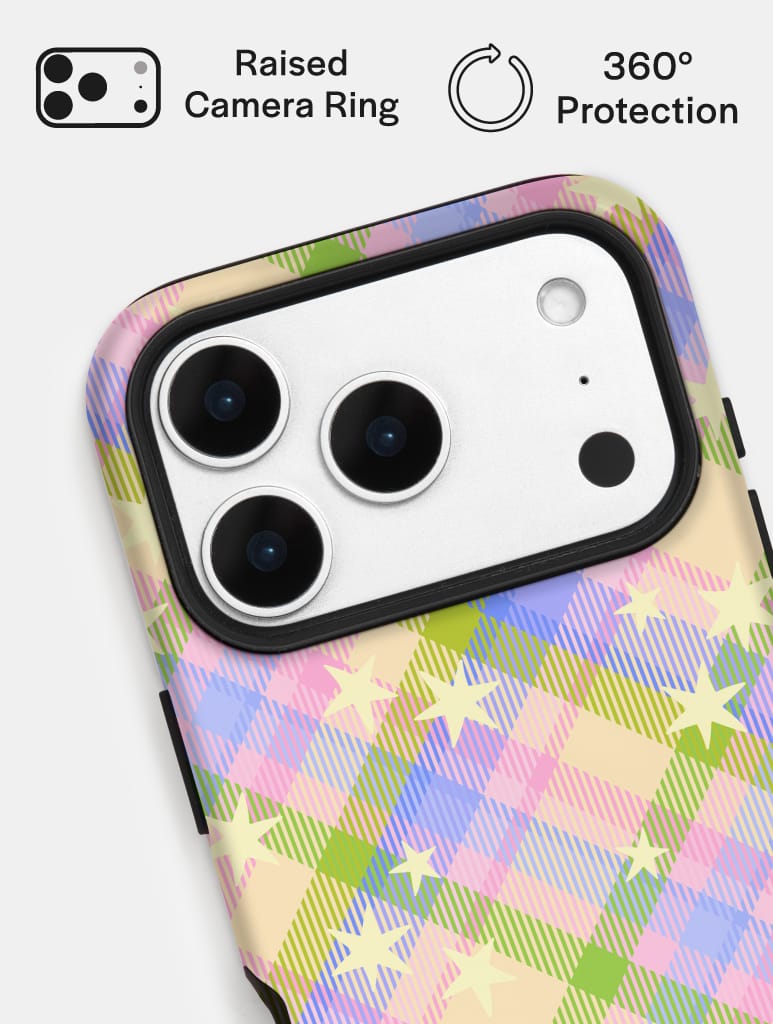 Starry Tartan Spring Spirit Ultra Protective iPhone Case Phone Cases Skinnydip London